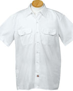 Unisex Short-Sleeve Work Shirt - BLAcK - S(D0102H7MF02)