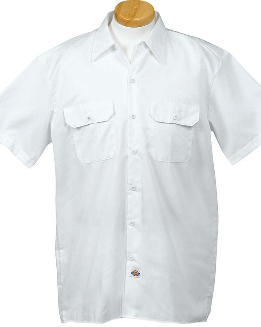 Unisex Short-Sleeve Work Shirt - BLAcK - S(D0102H7MF0T)