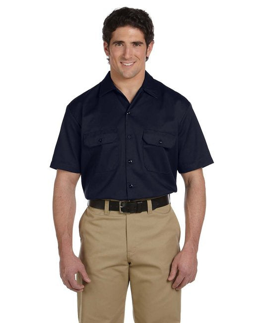 Unisex Short-Sleeve Work Shirt - BLAcK - S(D0102H7MFQX)