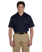 Unisex Short-Sleeve Work Shirt - BLAcK - S(D0102H7MFQX)