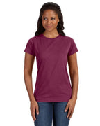 Ladies Fine Jersey T-Shirt - VINTAgE BURgUNDY - XS(D0102H7MIK6)