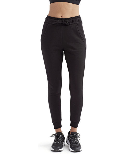Ladies Yoga Fitted Jogger - BLAcK - XS(D0102H7MKgT)