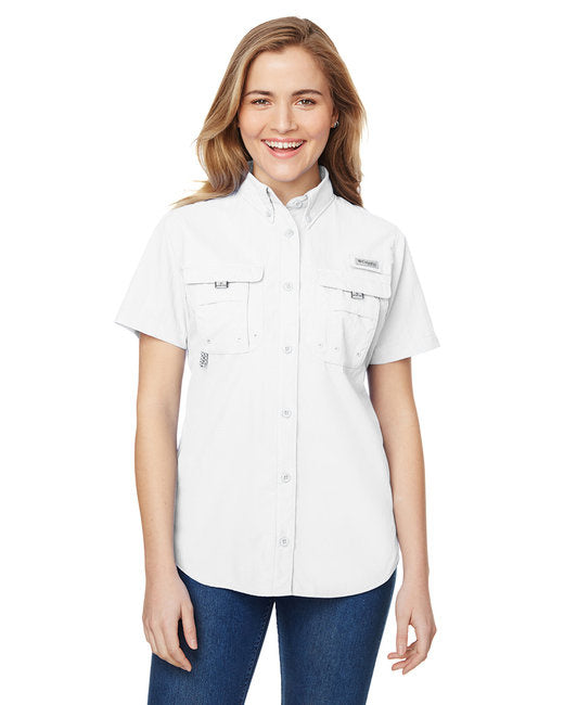 Ladies BahamaShort-Sleeve Shirt - WHITE - XS(D0102H7MPQJ)