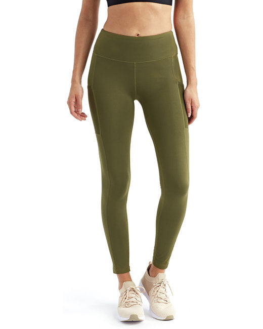 Ladies Mesh Pocket Danica Leggings - BLAcK - XS(D0102H7MT78)