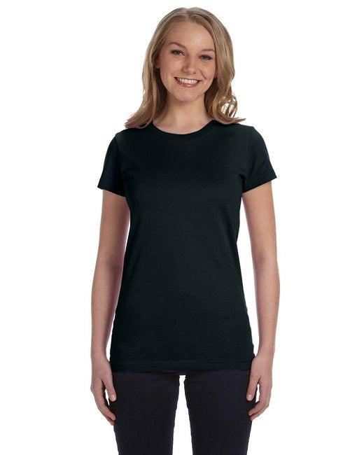 Ladies Junior Fit T-Shirt - BLAcK - S(D0102H7MYg2)