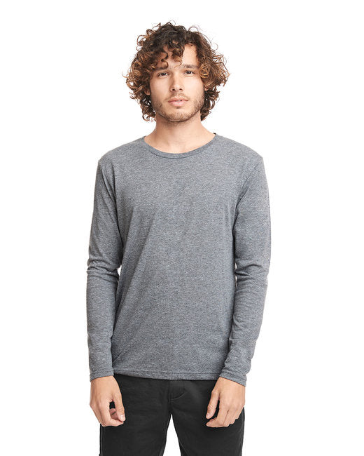 Mens Triblend Long-Sleeve crew - PREMIUM HEATHER - XS(D0102H7N5Z8)