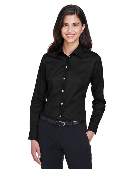Ladies crown Woven collectionSolid Stretch Twill - BLAcK - XS(D0102H7NBJ6)