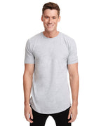 Mens cotton Long Body crew - BLAcK - S(D0102H7NEK6)