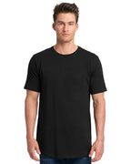 Mens cotton Long Body crew - BLAcK - S(D0102H7NEU2)