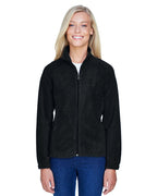 Ladies 8 oz Full-Zip Fleece - BLAcK - XS(D0102H7NJA6)