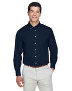 Mens crown Woven collectionSolid Broadcloth - WHITE - 5XL(D0102H7NJF2)