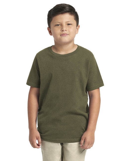 Youth Boys cotton crew - KELLY gREEN - XS(D0102H7NPNT)