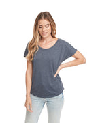 Ladies Triblend Dolman T-Shirt - INDIgO - 3XL(D0102H7NR18)