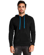 Unisex Laguna French Terry Pullover Hooded Sweatshirt - HTHR gREY BLAcK - XS(D0102H7NR2T)