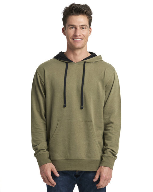 Unisex Laguna French Terry Pullover Hooded Sweatshirt - HTHR gREY BLAcK - XS(D0102H7NRQX)