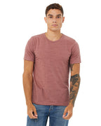 Unisex Poly-cotton Short-Sleeve T-Shirt - BERRY - S(D0102H7W0K2)