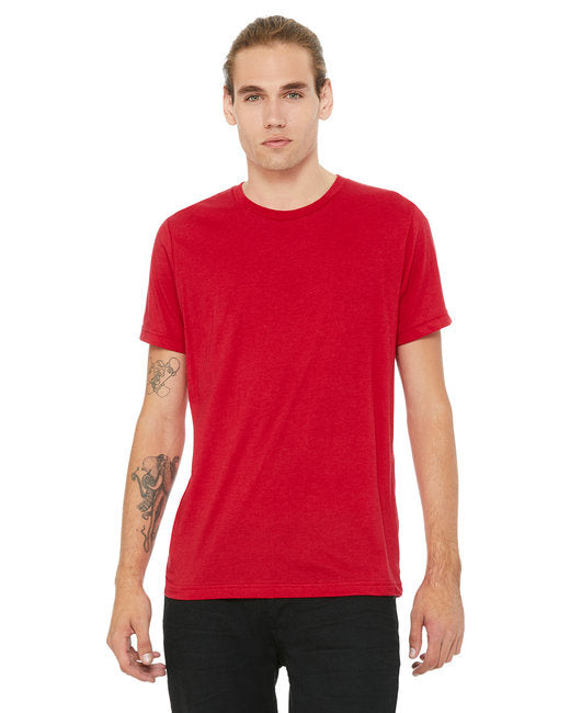Unisex Poly-cotton Short-Sleeve T-Shirt - BERRY - S(D0102H7W0MT)