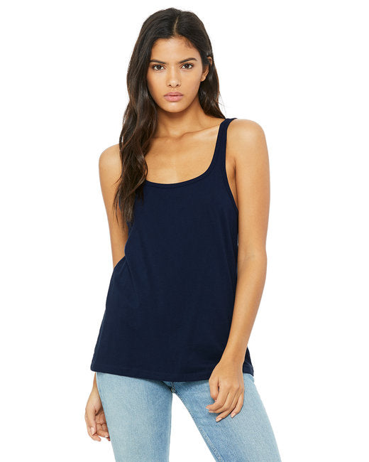 Ladies Relaxed Jersey Tank - NAVY - S(D0102H7W2WP)