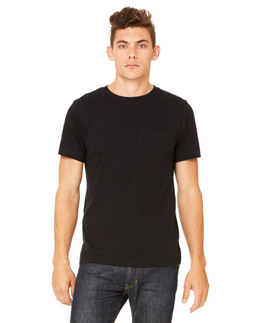 Mens Jersey Short-Sleeve Pocket T-Shirt - BLAcK - S(D0102H7W3A2)