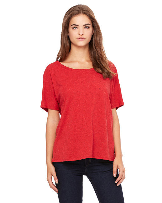 Ladies Slouchy T-Shirt - WHITE MARBLE - S(D0102H7W536)