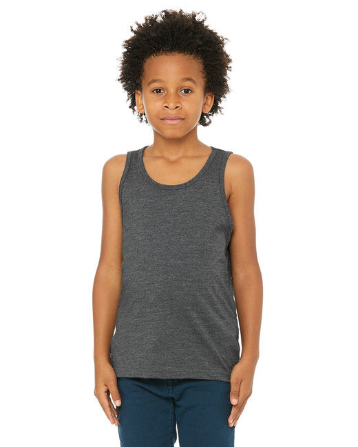 Youth Jersey Tank - BLAcK - M(D0102H7W598)