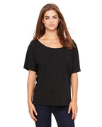 Ladies Slouchy T-Shirt - WHITE MARBLE - S(D0102H7W5FP)