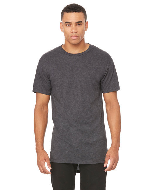 Mens Long Body Urban T-Shirt - WHITE - S(D0102H7W636)
