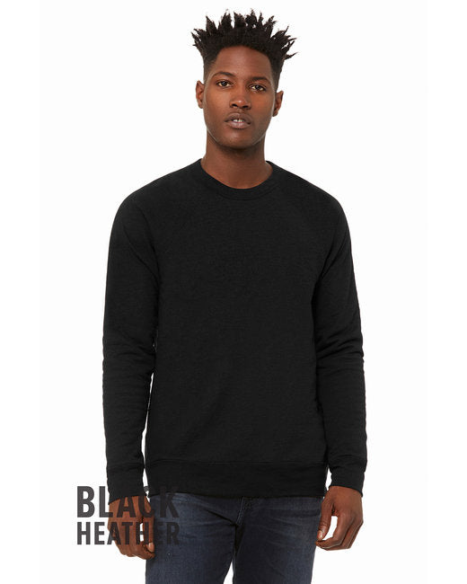 Unisex Sponge Fleece crewneck Sweatshirt - DK gRY MRBLE FLc - M(D0102H7W6EP)