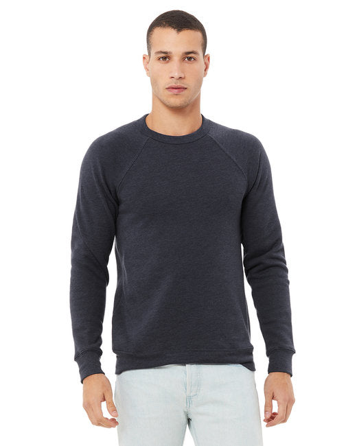 Unisex Sponge Fleece crewneck Sweatshirt - DK gRY MRBLE FLc - M(D0102H7W6HT)