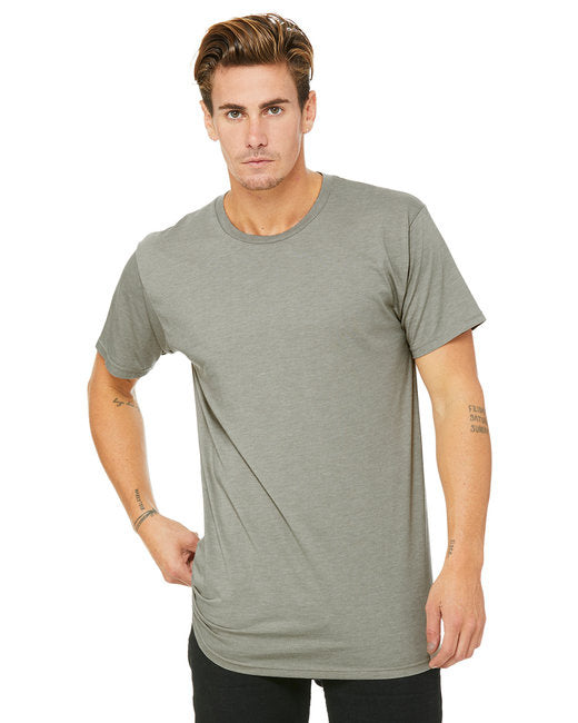 Mens Long Body Urban T-Shirt - WHITE - S(D0102H7W6U2)