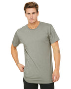 Mens Long Body Urban T-Shirt - WHITE - S(D0102H7W6U2)