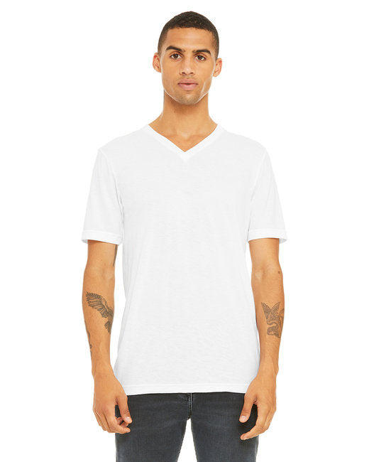 Unisex Triblend V-Neck T-Shirt - BLUE TRIBLEND - S(D0102H7W7XX)