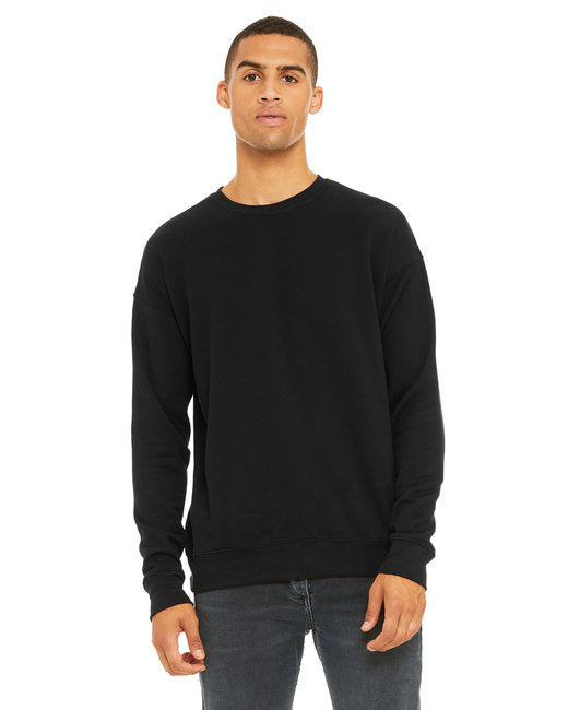 Unisex Drop Shoulder Fleece - WHITE - XS(D0102H7W91X)