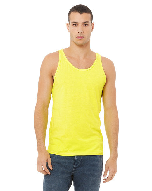 Unisex Jersey Tank - NEON BLUE - XS(D0102H7WATJ)