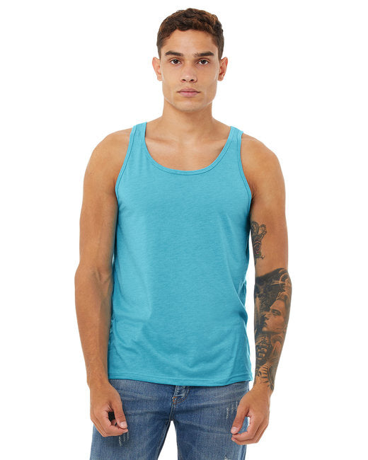 Unisex Jersey Tank - NEON BLUE - XS(D0102H7WAZ8)