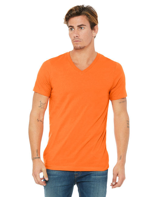 Unisex Jersey Short-Sleeve V-Neck T-Shirt - TRUE ROYAL - XS(D0102H7WB72)