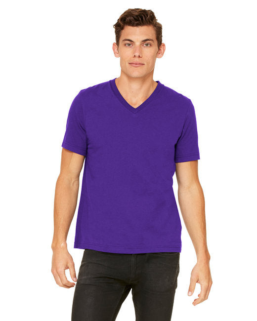 Unisex Jersey Short-Sleeve V-Neck T-Shirt - TRUE ROYAL - XS(D0102H7Wc1P)