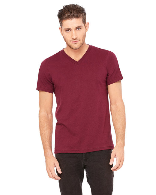 Unisex Jersey Short-Sleeve V-Neck T-Shirt - TRUE ROYAL - XS(D0102H7Wc8P)