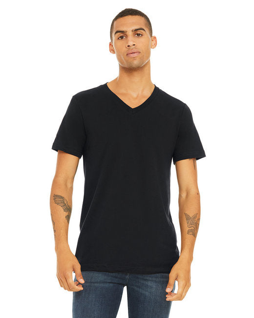 Unisex Jersey Short-Sleeve V-Neck T-Shirt - TRUE ROYAL - XS(D0102H7WcNT)