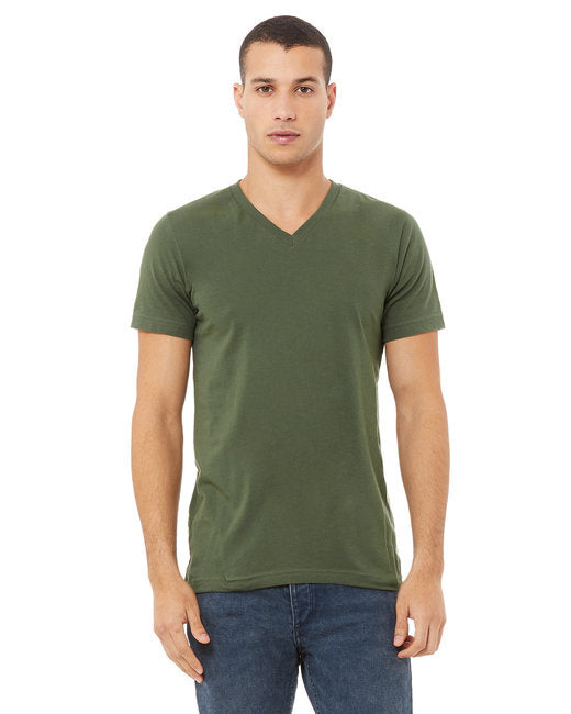 Unisex Jersey Short-Sleeve V-Neck T-Shirt - TRUE ROYAL - XS(D0102H7WcNX)