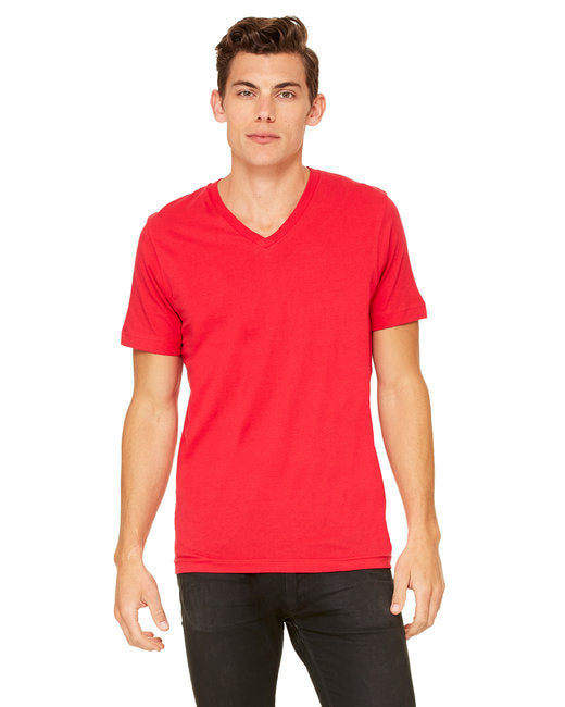 Unisex Jersey Short-Sleeve V-Neck T-Shirt - TRUE ROYAL - XS(D0102H7WcT2)