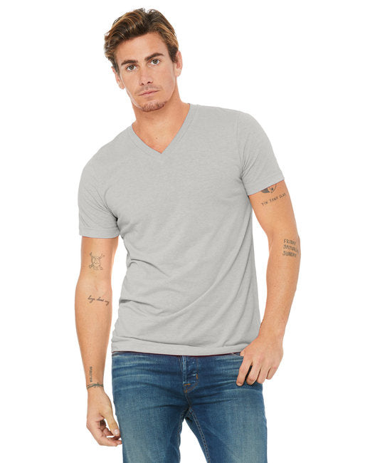 Unisex Jersey Short-Sleeve V-Neck T-Shirt - TRUE ROYAL - XS(D0102H7WcV6)