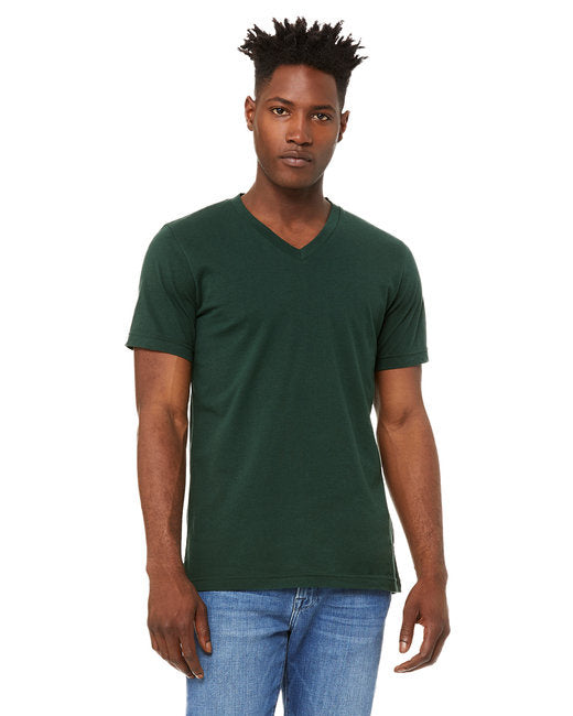 Unisex Jersey Short-Sleeve V-Neck T-Shirt - TRUE ROYAL - XS(D0102H7WcW2)
