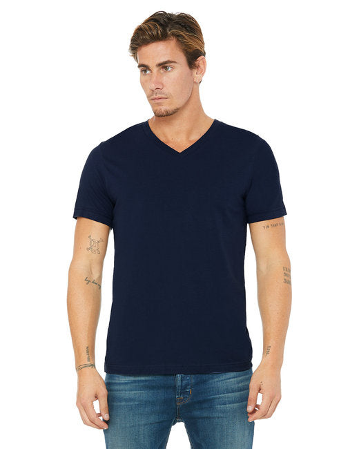 Unisex Jersey Short-Sleeve V-Neck T-Shirt - TRUE ROYAL - XS(D0102H7WcZT)