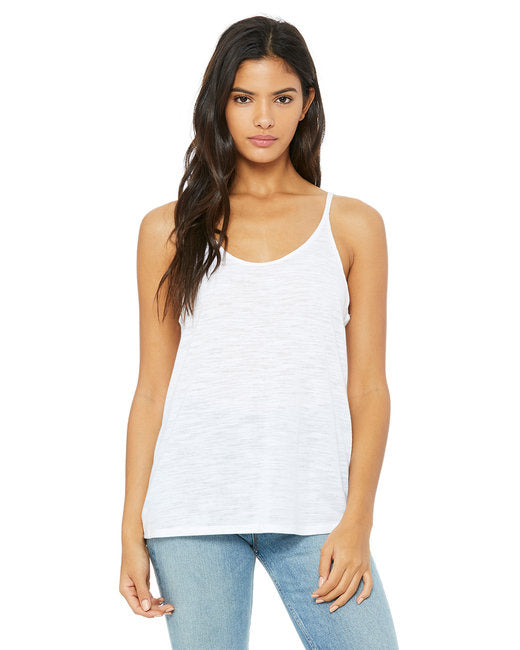 Ladies Slouchy Tank - WHITE - M(D0102H7WE7T)