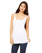 Ladies Slouchy Tank - WHITE - M(D0102H7WEcT)