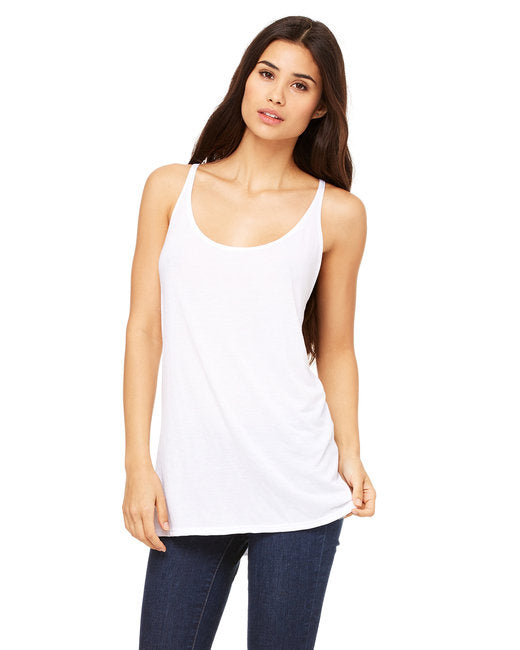 Ladies Slouchy Tank - WHITE - M(D0102H7WEJ6)