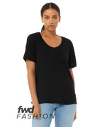 FWD Fashion Ladies Flowy Pocket T-Shirt - BLAcK - S(D0102H7WF8X)