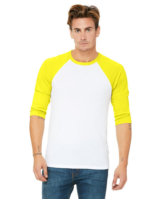 Unisex 34-Sleeve Baseball T-Shirt - gRY cHR BLK TRB - S(D0102H7WgN6)