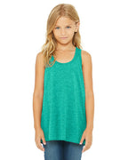 Youth Flowy Racerback Tank - WHITE - M(D0102H7WIE2)